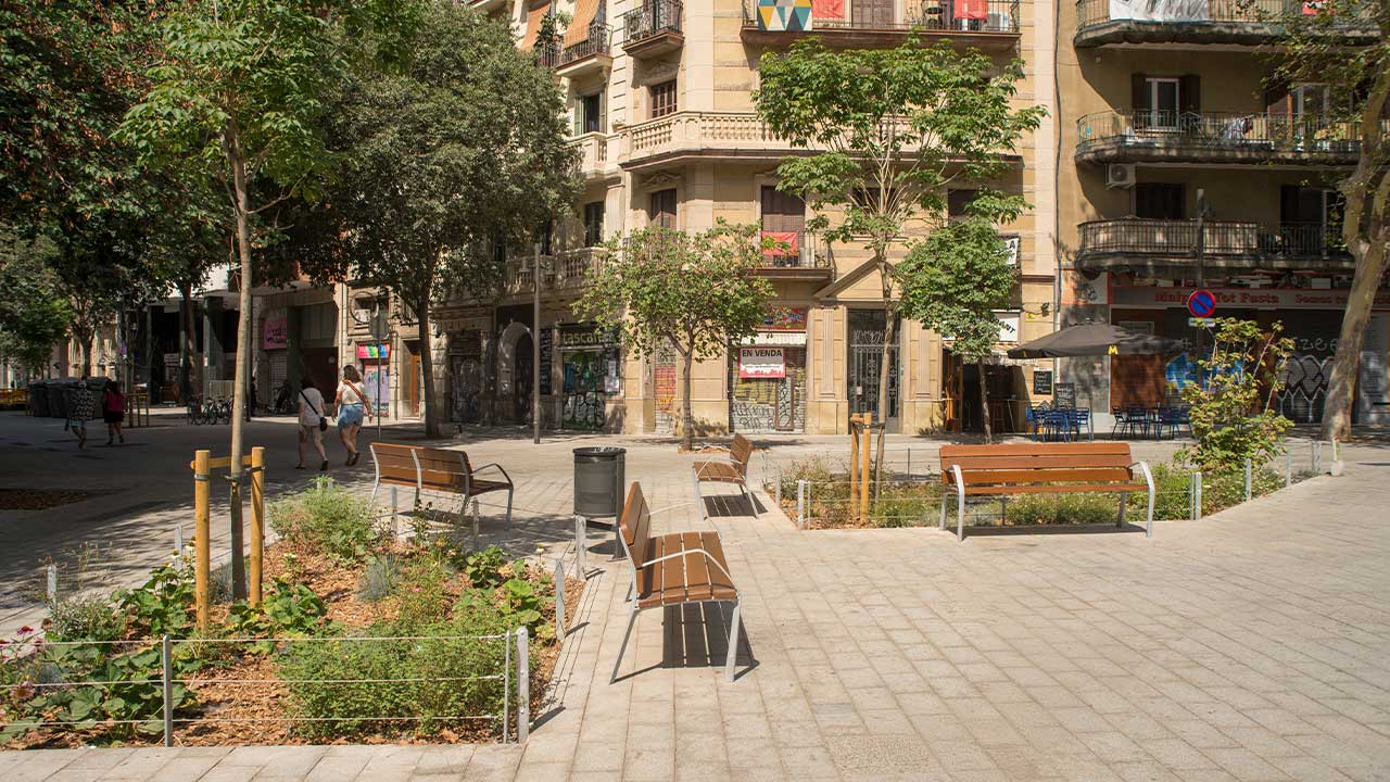 Street Furniture NEOBARCINO in the Superblocks of Barcelona