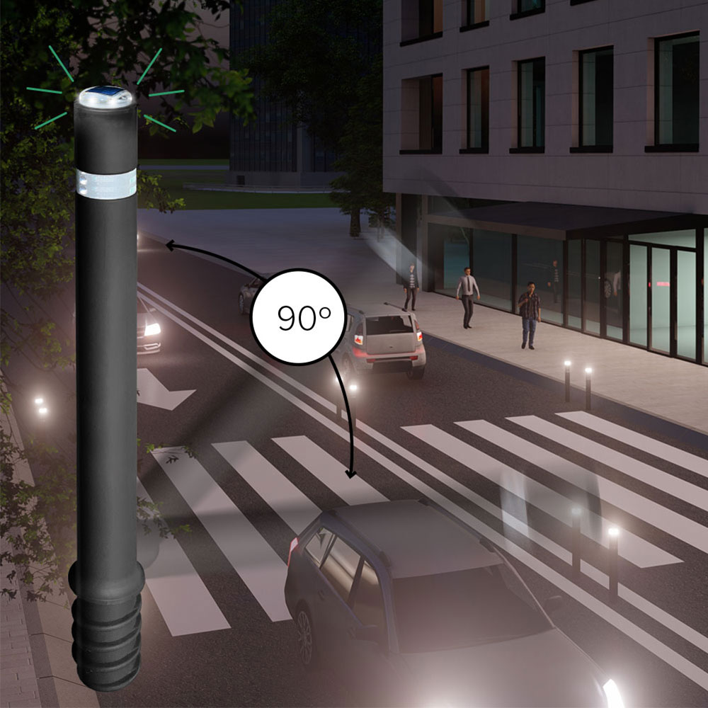 anti-run over, solar powered